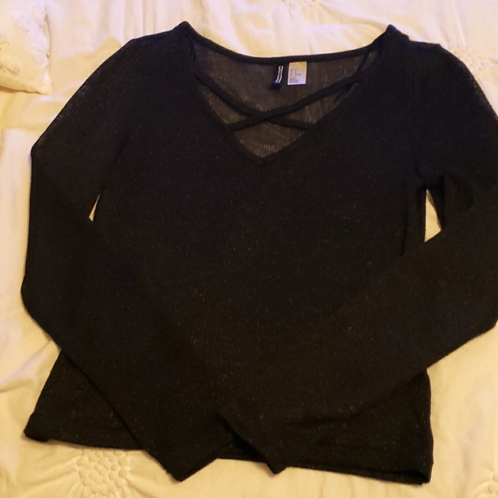 Sheer sparkly top